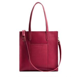 Portland Leather Zippered Crossbody Tote